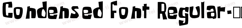 Condensed font Regular字体转换